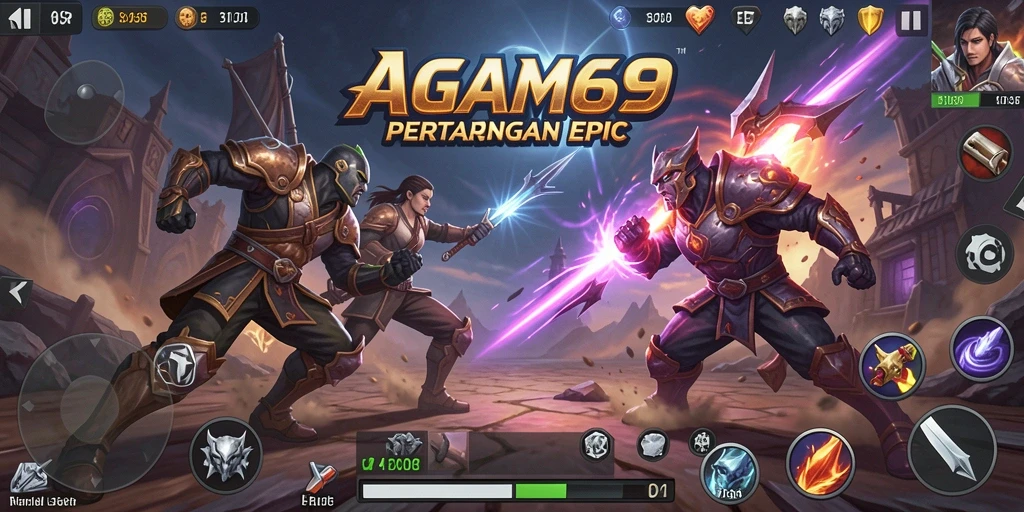 Tampilan gameplay <strong>AGAM69</strong> yang memukau saat pertarungan penuh aksi.
