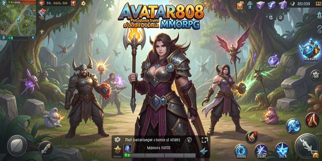 Tampilan gameplay menakjubkan dalam AVATAR808 yang penuh aksi.