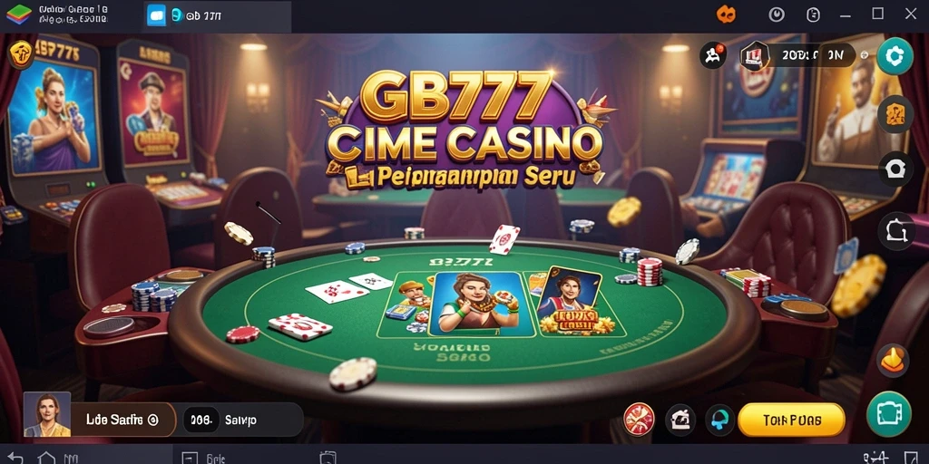 Screenshot GB777 menampilkan dealer langsung dan gameplay seru di Live Casino.