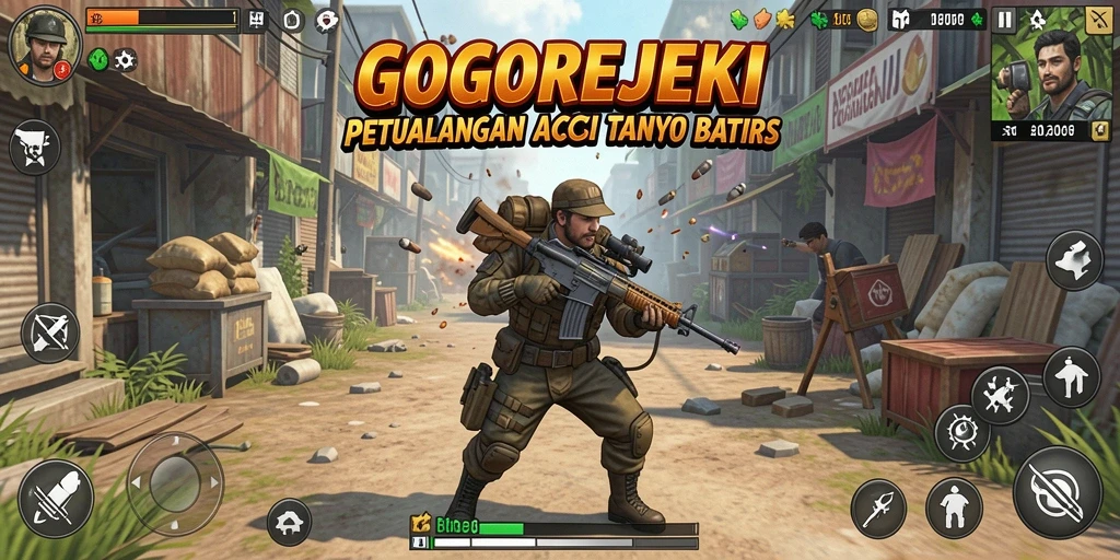 Tampilan aksi menegangkan dalam GOGOREJEKI dengan serangan memikat.