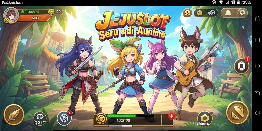 Tampilan gameplay JEJUSLOT yang seru dan penuh warna.