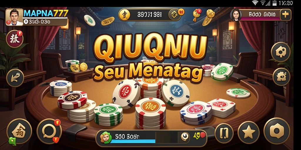 Tampilan screenshot MAPNA777 yang menampilkan keseruan permainan QiuQiu.
