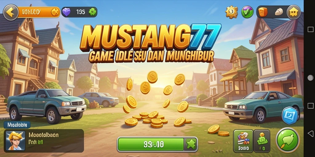 Tangkapan layar menunjukkan gameplay seru dari MUSTANG77.