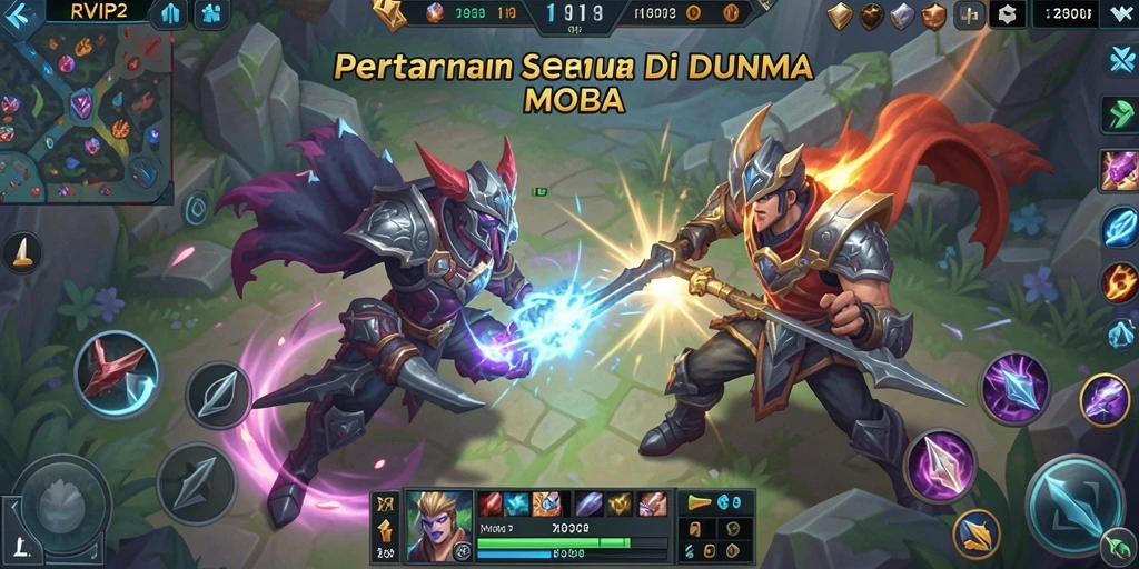 Tampilan gameplay mendebarkan dalam pertempuran tim di RVIP2.