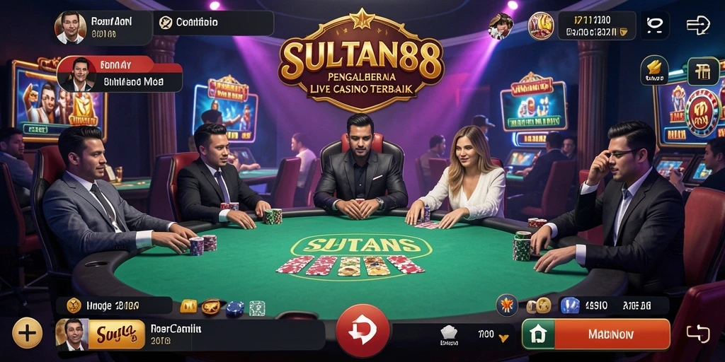 Tampilan gameplay langsung dari SULTAN88 dengan dealer profesional.