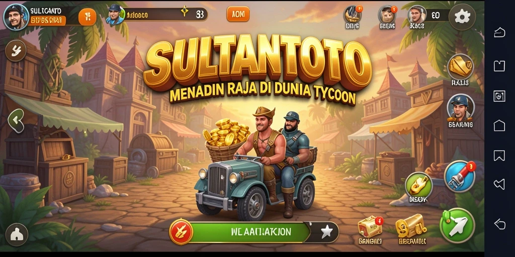 Tampilan gameplay SULTANTOTO yang seru dan menantang di dunia Tycoon.