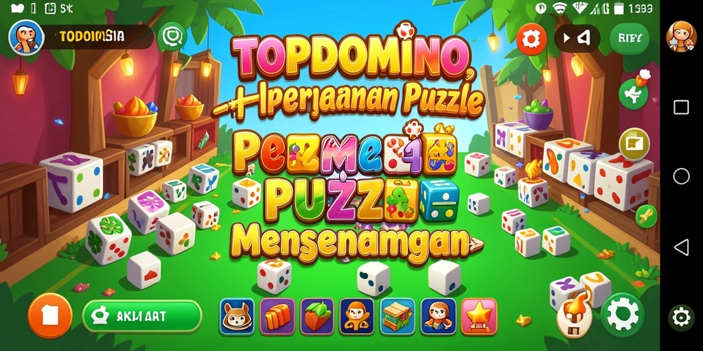 Tampilan gameplay seru dan menantang dari TOPDOMINO.